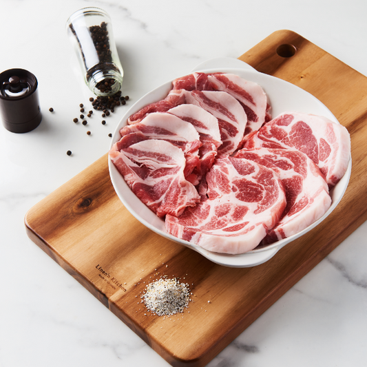 9312 Belgium Pork Neck Slice(8mm) 벨기에산 목심(8mm) 1kg