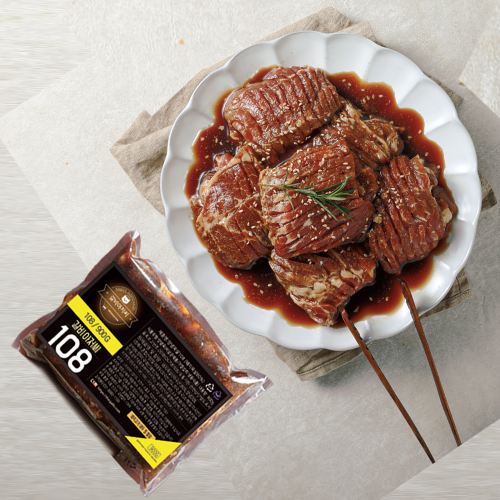 9322 Marined Pork Shoulder 갈비아저씨 양념목살 108(냉동) 300g