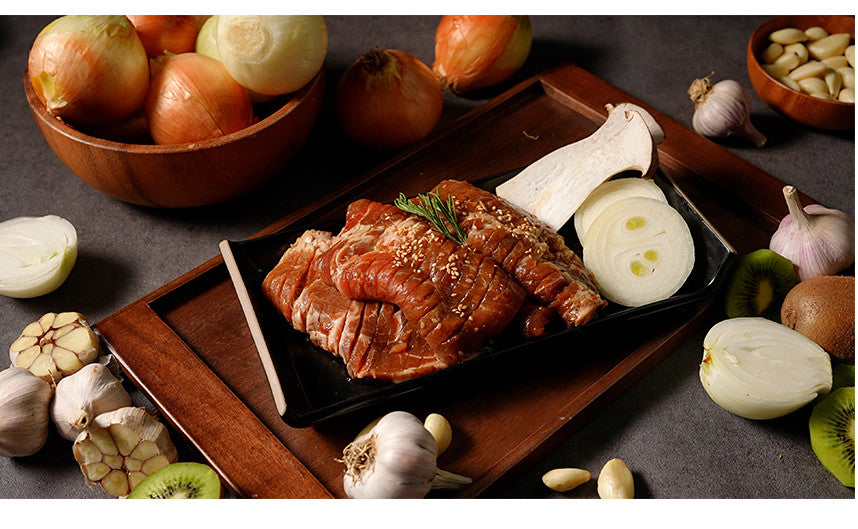 9322 Marined Pork Shoulder 갈비아저씨 양념목살 108(냉동) 300g