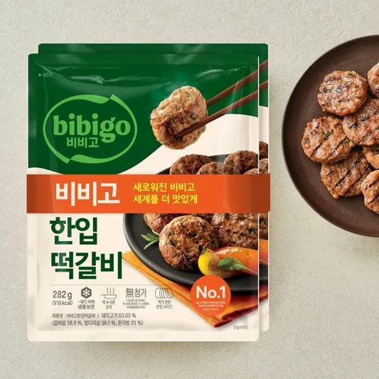 9759 CJ Bibigo Mini Tteokgalbi CJ 비비고 한입떡갈비 282gx2