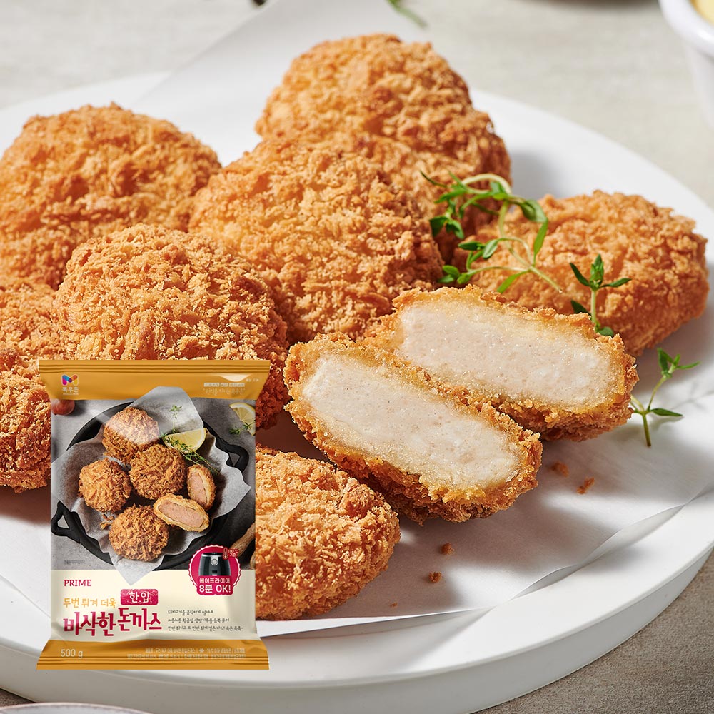 9800 Moguchon Bite-Sized Pork Cutlets 목우촌 프라임 한입 돈까스 500g