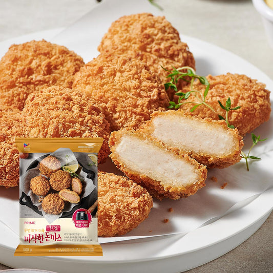 9800 Moguchon Bite-Sized Pork Cutlets 목우촌 프라임 한입 돈까스 500g