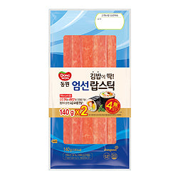 9868 Dongwon Crab Sticks 동원 김밥에 딱! 엄선랍스틱 140gx2개