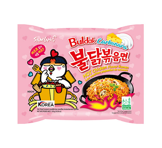 2144 Samyang Foods Buldak Ramen Carbonara 삼양 불닭볶음면 까르보(수출용)