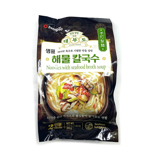 9138 Sempio Seafood Noodle Soup 샘표 대부도 해물칼국수 490g