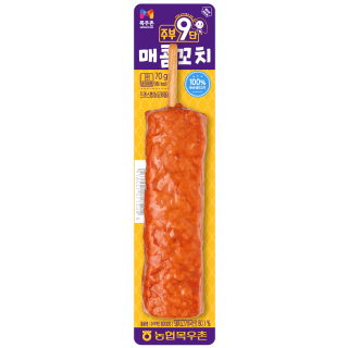 [+1]9807-1 Moguchon Spicy Skewers 목우촌 주부9단 매콤꼬치 70g